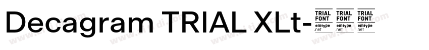 Decagram TRIAL XLt字体转换